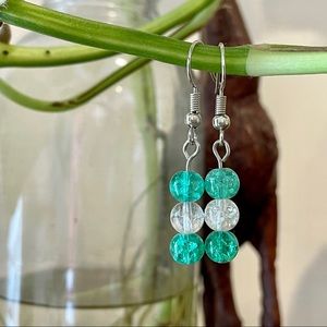 Crackle Glass Earrings